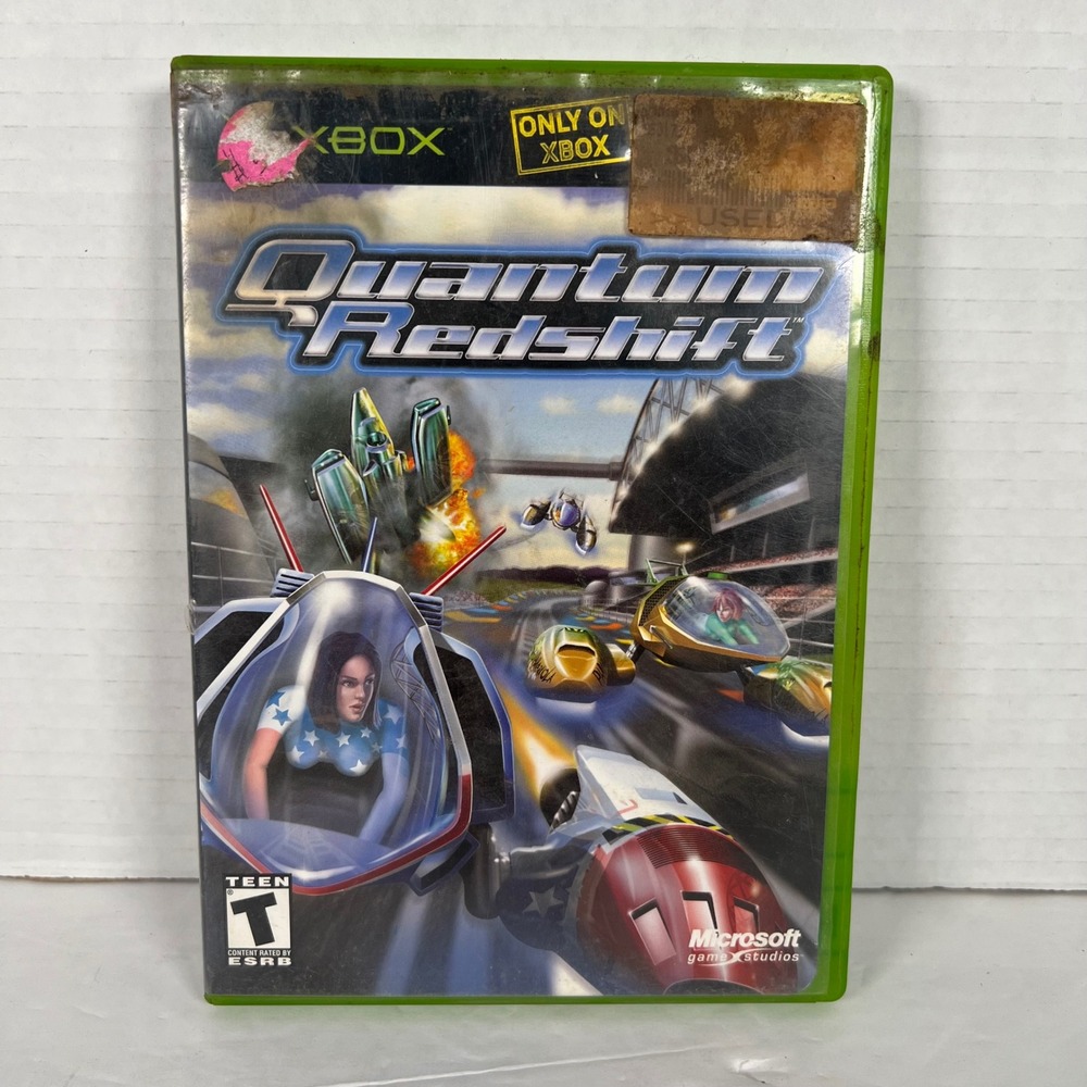 Quantum Redshift Microsoft Xbox 2002 Futuristic Combat Racing Game CIB